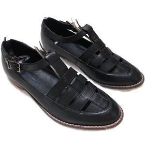Office London x Topshop Black Leather Shoes Sz 7